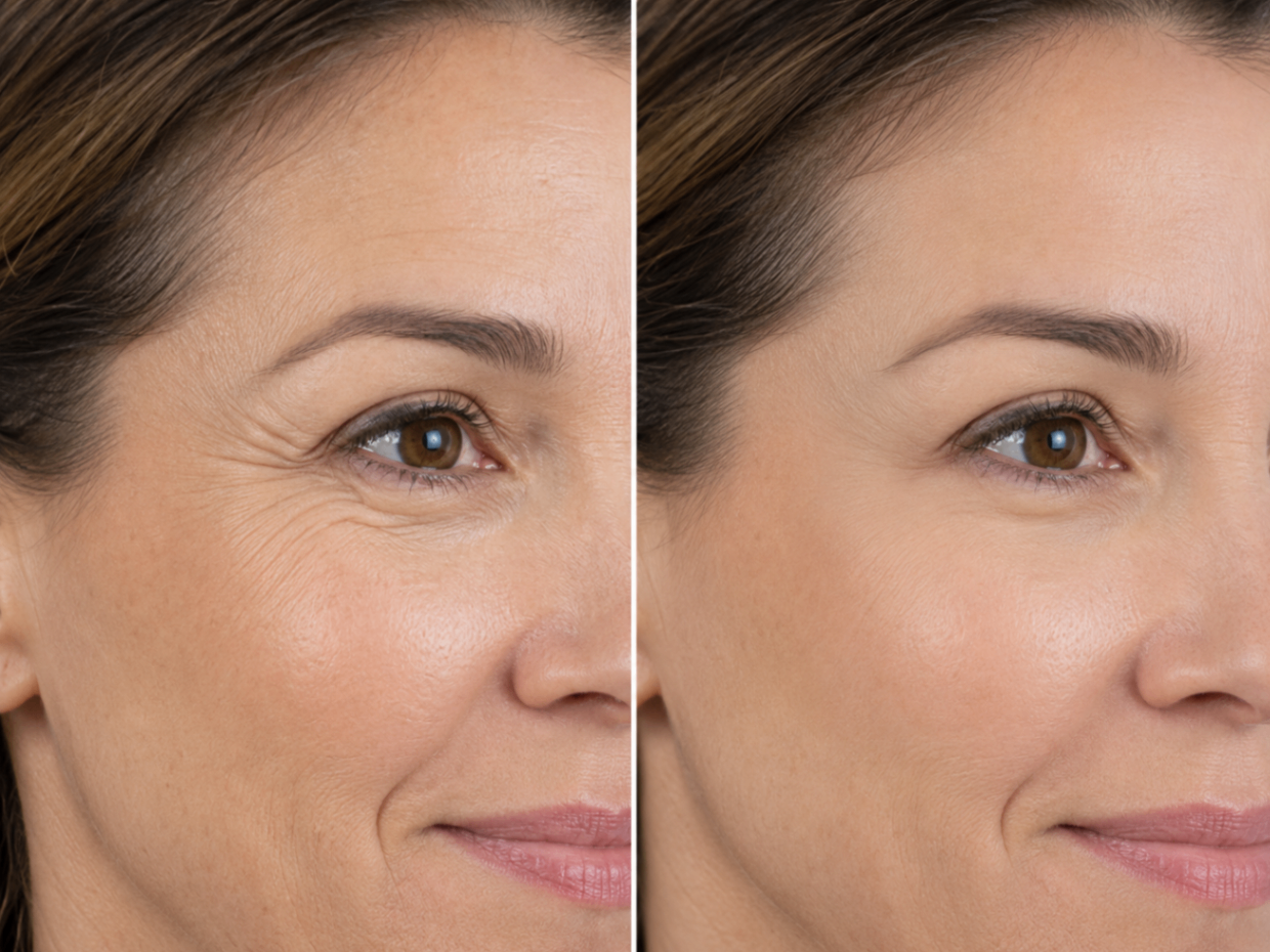 Botox before and after for crow's feet